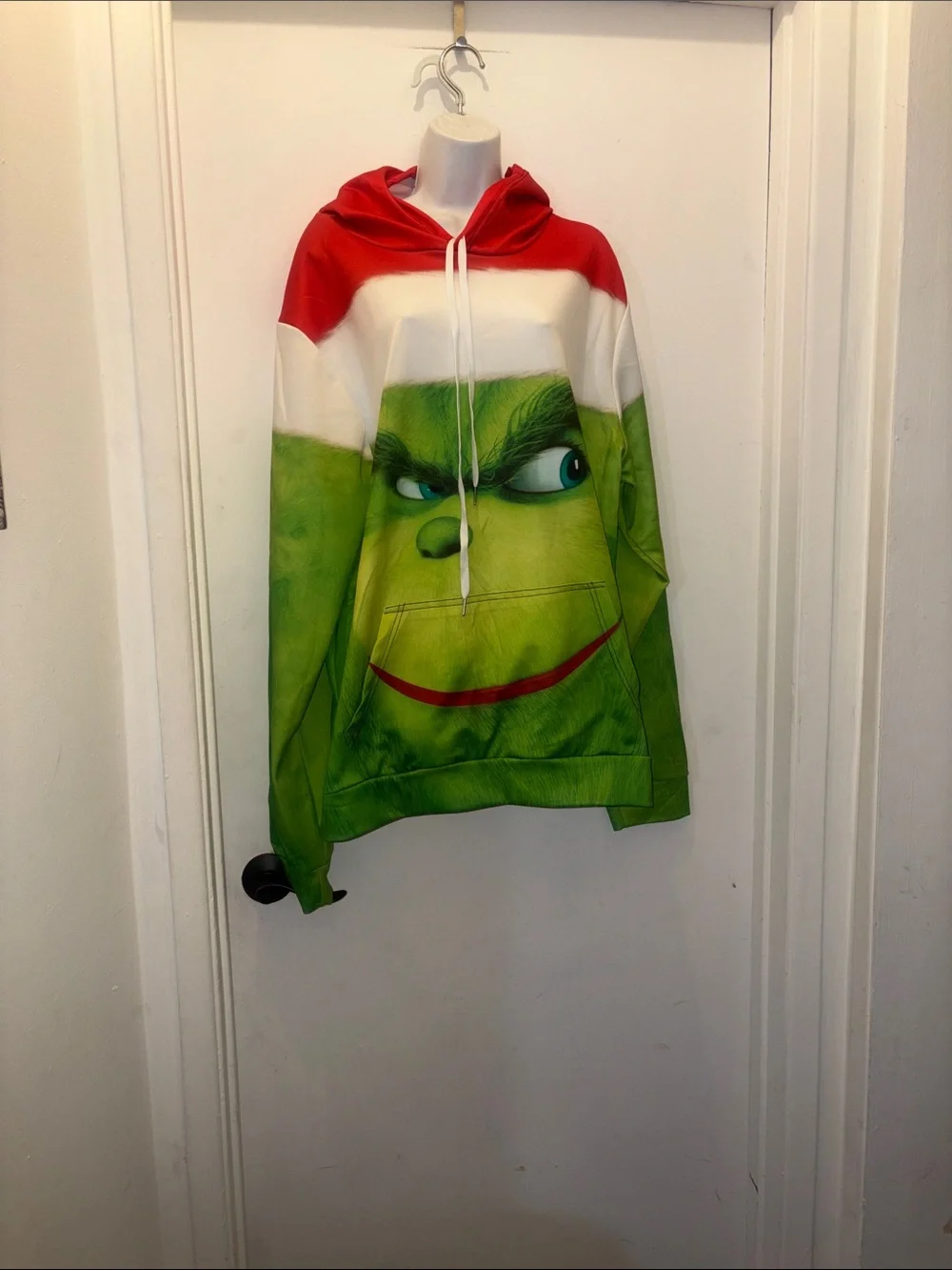 Green Grinch Graphic Holiday Hoodie Sweatshirt size 2x new